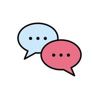 bubble speech icon design template simple and clean vector