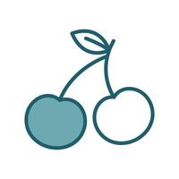 cherry icon design template simple and clean vector