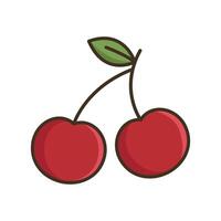 cherry icon design template simple and clean vector