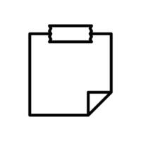 notes icon design template simple and clean vector