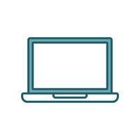 laptop icon design template simple and clean vector