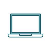 laptop icon design template simple and clean vector