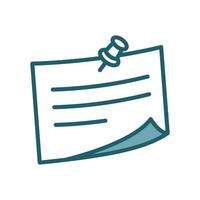 notes icon design template simple and clean vector