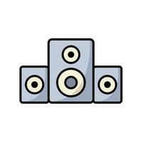 music speaker icon design template simple and clean vector