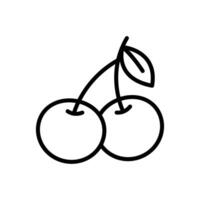 cherry icon design template simple and clean vector