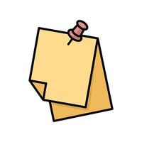 notes icon design template simple and clean vector