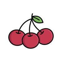 cherry icon design template simple and clean vector