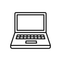 laptop icon design template simple and clean vector