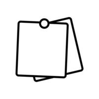 notes icon design template simple and clean vector