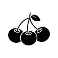 cherry icon design template simple and clean vector