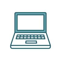 laptop icon design template simple and clean vector