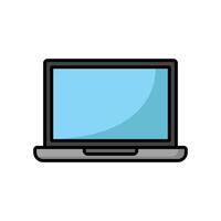 laptop icon design template simple and clean vector