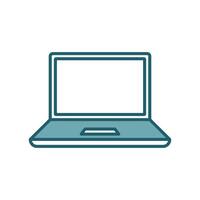 laptop icon design template simple and clean vector