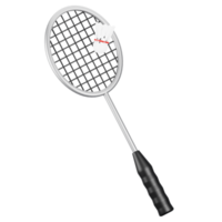 3d Renderização badminton ícone. 3d esporte ícone conceito png