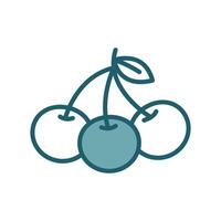 cherry icon design template simple and clean vector