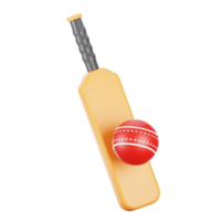 3d rendering cricket icon. 3d sport icon concept png