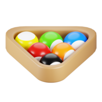 3d Rendern Billard- Symbol. 3d Sport Symbol Konzept png