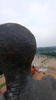 FPV of buddhist statue in Thailand video