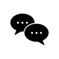 bubble speech icon design template simple and clean vector