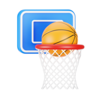 3d Rendern Basketball Symbol. 3d Sport Symbol Konzept png