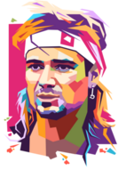 andre agassi wpap Arte estilo, popular Arte estilo png