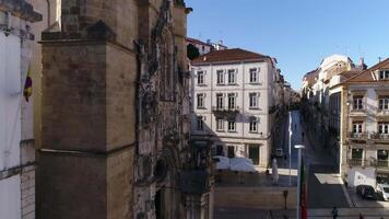 City of Coimbra Portugal Aerial View video