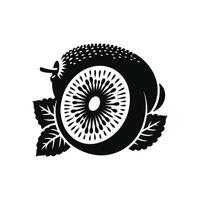 Kiwi Fruit Graphic Design - Monochrome for Food and Nature Projects vector