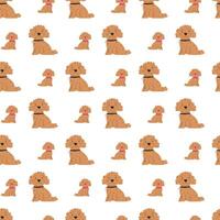 Cute Sausage Dogs Seamless Pattern Design 02 vector