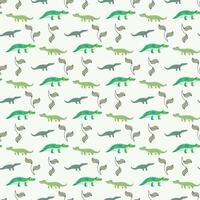 Crocodile Repeat Seamless-Pattern-Design vector