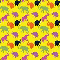 Elefanta Seamless Pattern Design vector