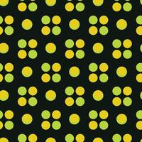 Circles And Dots Seamless Pattern Design vector