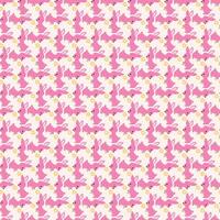 Rabbits With Butterflies Seamless Pattern Design vector