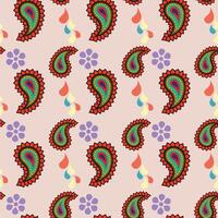 Party Fun With Paisleys Seamless Pattern Design vector