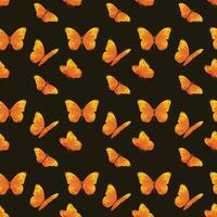 Butterfly Joy Seamless Pattern Design vector