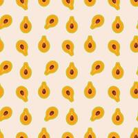 Tasty Avocado Seamless Pattern Design vector