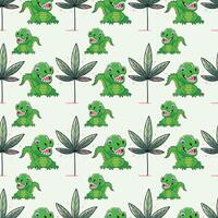 Alligators In A Crocodile Pattern Design vector
