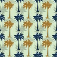 Palm Tree Shadows Seamless Pattern Design vector