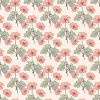 Simple Exotic Bouquets Seamless Pattern Design vector