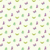 Flight Of Butterflies Seamless Pattern Design vector
