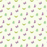 Flight Of Butterflies Seamless Pattern Design vector