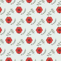Botanical Florals Seamless Pattern Design vector