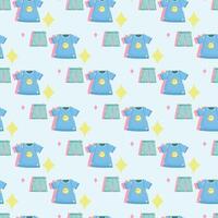 Pyjama Party Seamless Pattern Desig vector