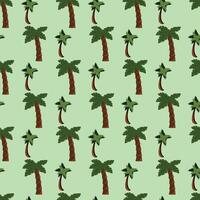 Coconut Tree Seamless Pattern Design 02 vector