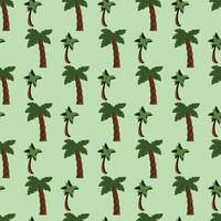 Coconut Tree Seamless Pattern Design 02 vector