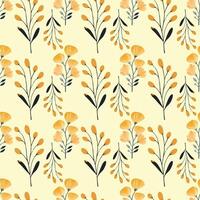 Sun Kissed Garden Seamless Pattern Design vector