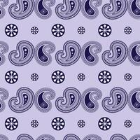 Lace Paisleys Seamless Pattern Design vector