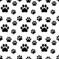 Cats Paws Seamless Pattern Design vector