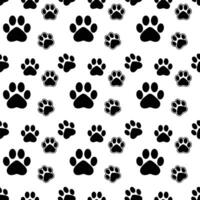 Cats Paws Seamless Pattern Design vector