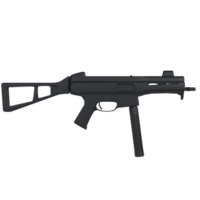 Ump45 Weapon isolated on transparent png