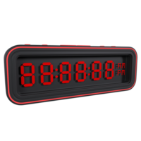 Desk Clock isolated on transparent png